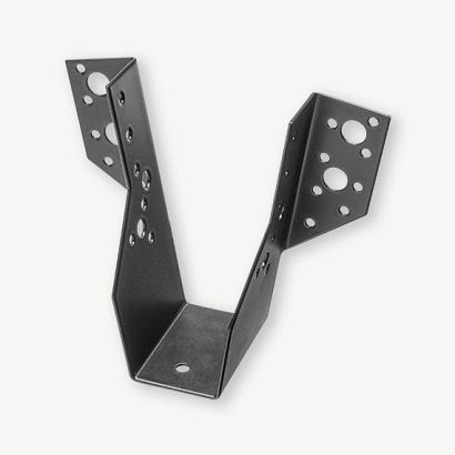 Regeldrager | zwart | 50x150 mm