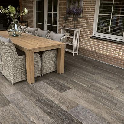 Wovaro Oak Grey 30x120x2 cm