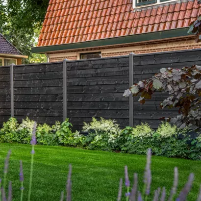 Beton-paal IJssel gecoat, diamantkop 10x10x280cm T-model