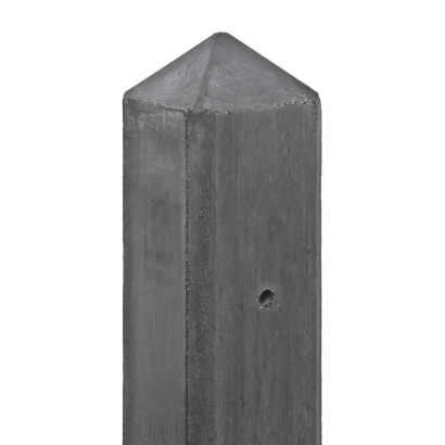 Beton-motiefpaal Schie antra diamantkop 10x10x280cm T-model