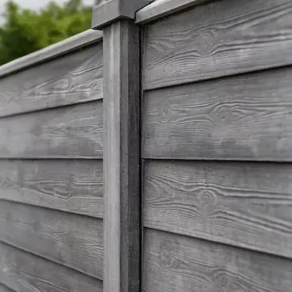 Beton-afdekkap Schie antraciet diamantkop 180cm