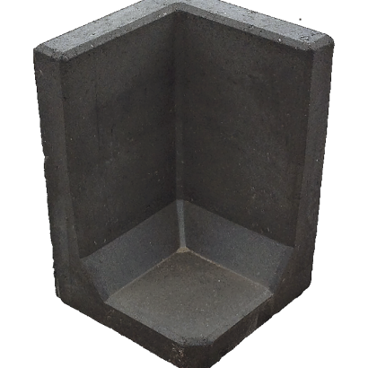 Hoek L-Element Zwart 40X40X40cm