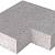 Schellevis Oud Hollandse traptrede massief hoek binnen 60-60x37x15cm Grijs