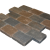 Montano trommel 20x30x6 bruin/zwart genuanceerd