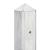Berton©-motiefpaal Schie wit/grijs, diamantkop 10 x 10 x 280 cm tussenmodel