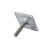 Betonpoer hoogteverstelling M16 RVS 10x10cm