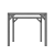 Vuren pergola houtpakket 300 x 300 cm, zwart gedompeld