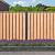 Douglas 21-planks scherm met glad antraciet betonpalen