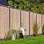 Red Class 21-planks scherm met glad antraciet betonpalen