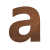Cortenstaal huisnummer a - 10 cm