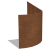 Kantopsluiting FLEX geplet 35 cm | Corten