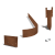 Set 15 meter cortenstaal FLEX geplet 13 cm