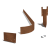 Set 24 meter cortenstaal FLEX geplet 13 cm