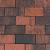 Betonstraatsteen 8 cm rood/zwart komo