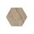 Staptegel Hexagon Cappuccino o60x52x2cm