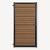 Tuindeur composiet Velufence | teak brown