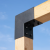 Pergola Hoekverbinding voor 15 x 15 cm balken zwart