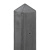 Beton-motiefpaal Schie antra diamantkop 10x10x280cm T-model