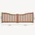 Tuinhekpoort hardhout | toog deluxe dubbel | 100/85x300 cm