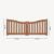 Tuinhekpoort hardhout | toog deluxe dubbel | 100/85x250 cm