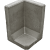 Hoek L-Element Grijs 40X40X40cm