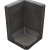 Hoek L-Element Zwart 40X40X40cm