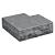 Blue Stone traptrede gekapt hoekstuk uitw. 50/35x15 cm.