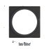 In-Lite PLATE 1 afdekplaat black voor Big Flux - Luna