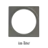 In-Lite PLATE 1 afdekplaat pearl grey voor Big Flux-Luna