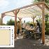 Douglas pergola houtpakket 324 x 324 cm