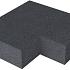 Massief hoek binnen Antraciet 60/60 x 37 x 15