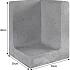 L-Element Hoek Grijs 30x30x40 cm