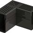 Designgoot hoekstuk Zwart