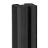 Berton©-sleufpaal Zaan antraciet gecoat, vlakke kop 10 x 10 x 275 cm tussenmodel met brede ondersleu