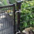 Dubbelstaafmat enkele poort 100cm hoog 100cm breed incl. plaatsing