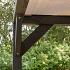 Vuren pergola houtpakket 300 x 400 cm, zwart gedompeld.