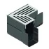 ACO Slimline hoekstuk Aluminium