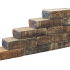 Pilestone Line Walnut 40x15x10cm