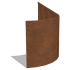 Kantopsluiting FLEX geplet 35 cm | Corten