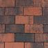 Betonstraatsteen 6 cm rood/zwart komo