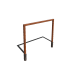 Cortenstaal pergola recht 400 cm inclusief betonpoer