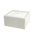 Aluminium watertafel 80 x 80 x 40 cm Inclusief LED-verlichting
