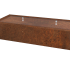 Cortenstaal watertafel 200 x 80 x 40 cm Inclusief LED-verlichting