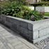 Linea trommel 15x15x60 cm grijs/zwart
