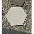 Staptegel Hexagon Quarzite Bianca o60x52x2cm