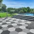Staptegel Hexagon Quarzite Bianca o60x52x2cm
