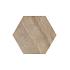 Staptegel Hexagon Cappuccino o60x52x2cm