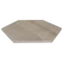 Staptegel Hexagon Cappuccino o60x52x2cm
