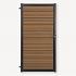 Tuindeur composiet Velufence | teak brown