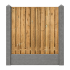 Meterprijs glad antraciet ongecoat 23 planks grenen dubbele onderplaat